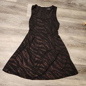 Y2K sleeveless tiger stripe dress sz 3